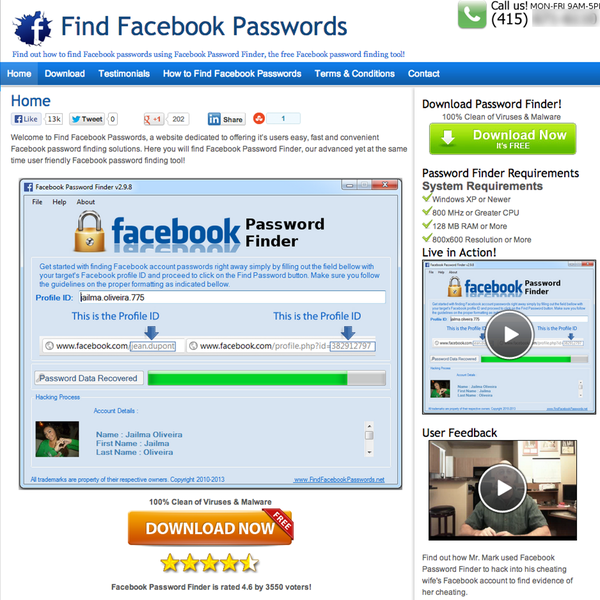 facebook password hacking software free download for windows 7 32 bit